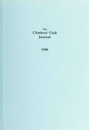 Climbers' Club 1998 Journal cover